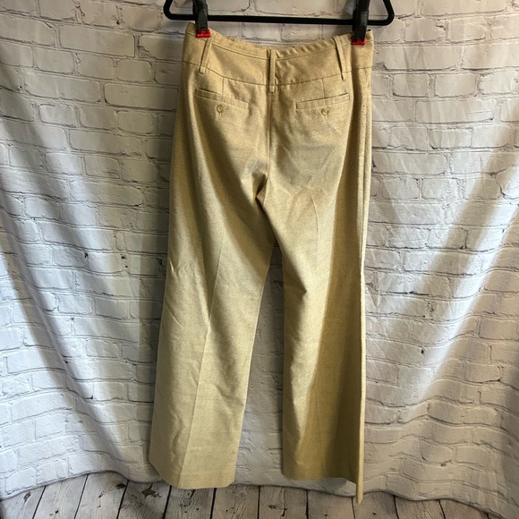 The Limited Women’s Cassidy Fit Tan Wide Leg Tan Waffle sprint Trousers Sz 6 GUC - Picture 5 of 7